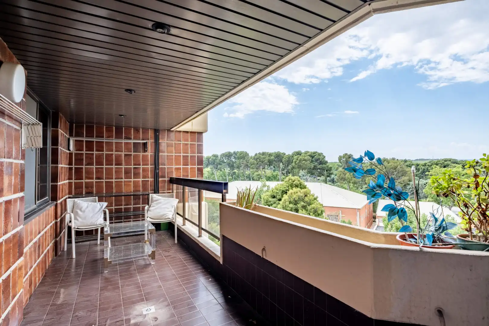Terrasse von Wohnung zum Verkauf in Zaragoza mit Klimaanlage, Heizung und Parkett