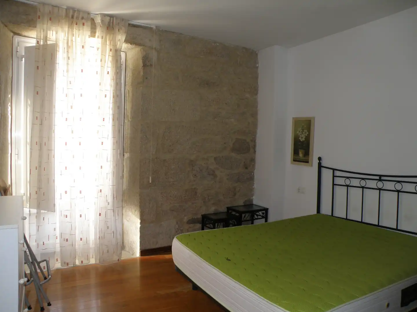 Dormitori de Apartament de lloguer en Padrón amb Parquet, Moblat i Forn