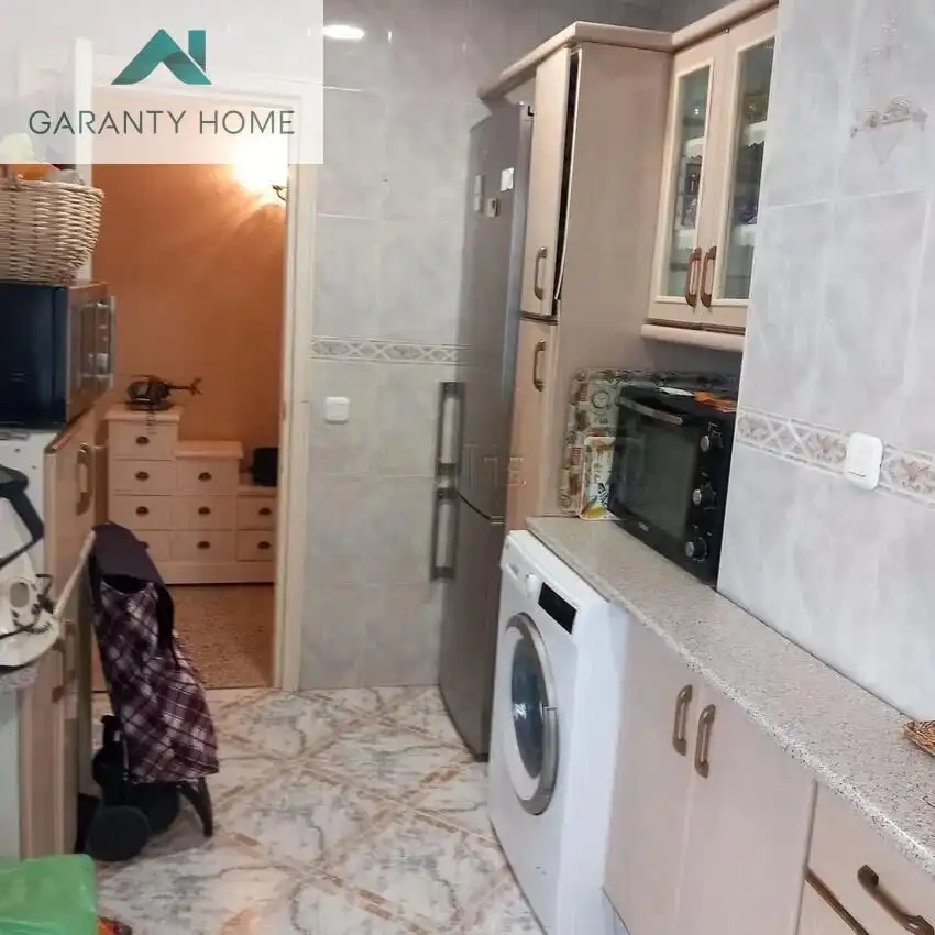 Kitchen of Flat for sale in Málaga  with Terrace, Furnished and Balcony