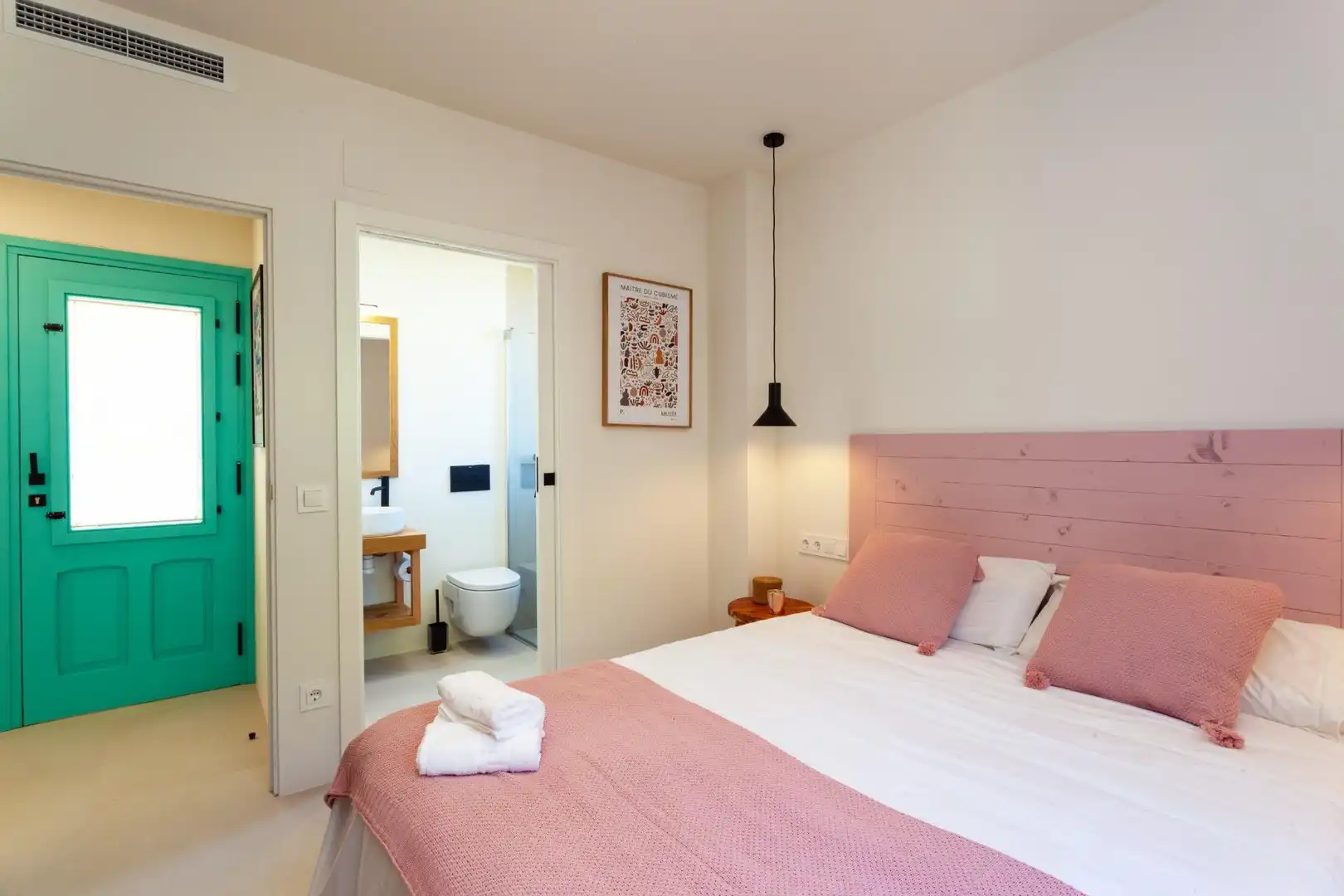 Schlafzimmer von Haus oder Chalet zur Miete in Pedreguer mit Klimaanlage, Heizung und Privatgarten