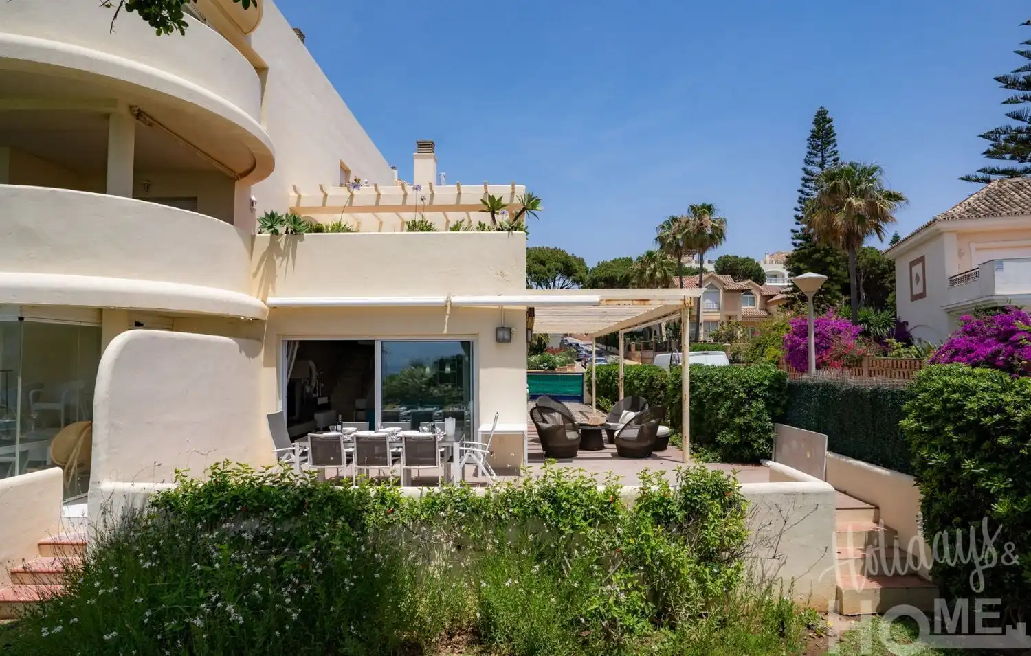 Terrassa de Pis de lloguer en Marbella amb Aire condicionat, Jardí privat i Terrassa