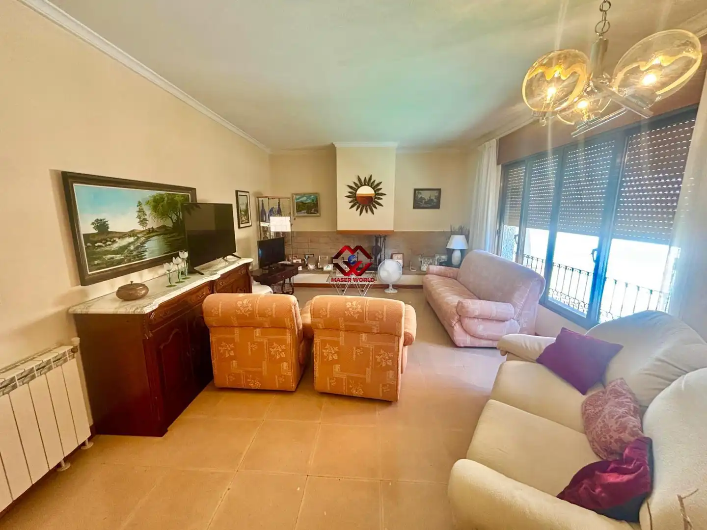 Sala d'estar de Casa o xalet en venda en San Javier amb Aire condicionat, Calefacció i Jardí privat