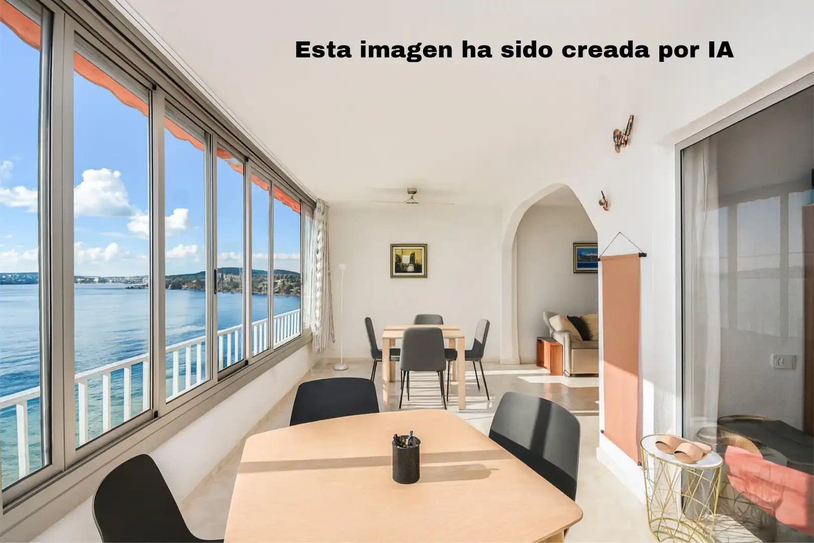 Menjador de Apartament de lloguer en Calvià amb Terrassa i Piscina comunitària