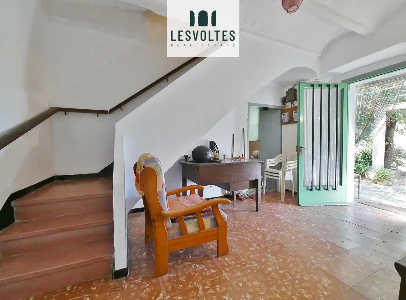 Sala de estar de Casa o chalet en venta en Mont-ras con Jardín privado