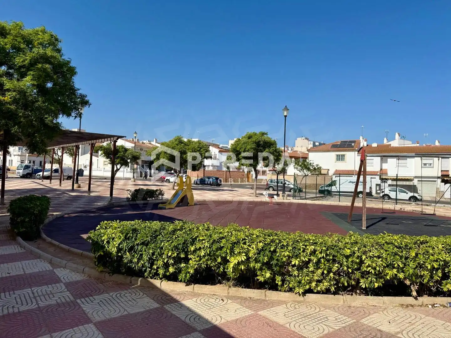 Exterior view of Houses for sale in Roquetas de Mar  with Air Conditioner, Private garden and Terrace