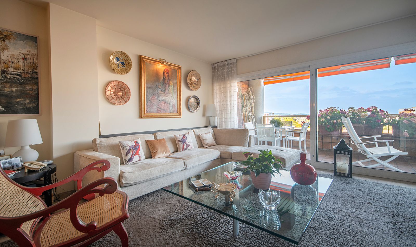 Living room of Flat for sale in Vilafranca del Penedès  with Air Conditioner, Heating and Parquet flooring