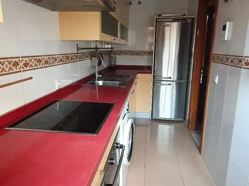 Küche von Dachboden zur Miete in  Sevilla Capital mit Klimaanlage und Balkon