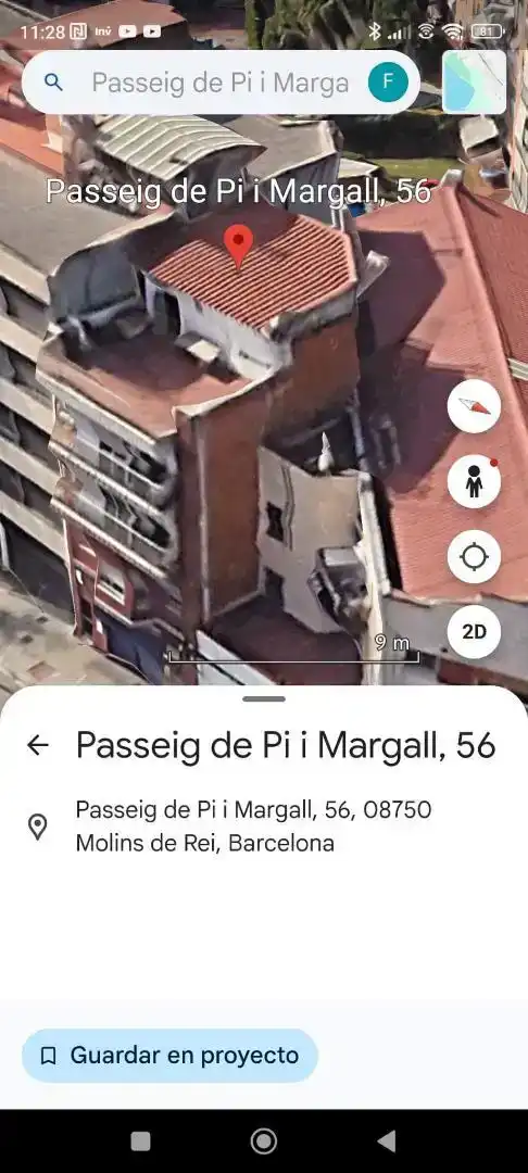 Vista exterior de Casa o chalet en venta en Molins de Rei con Balcón
