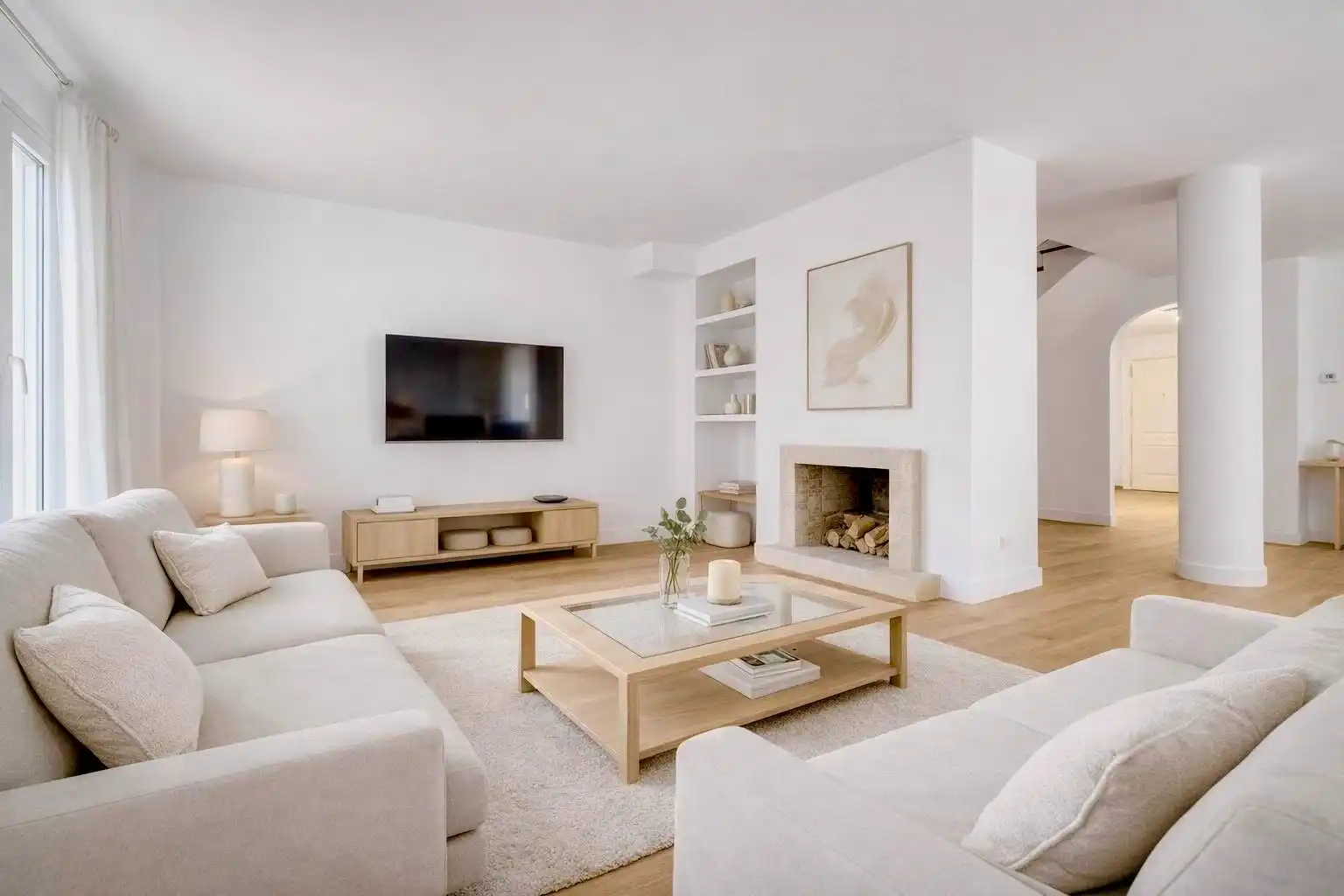 Sala de estar de Casa adosada en venta en Calvià con Aire acondicionado, Jardín privado y Terraza