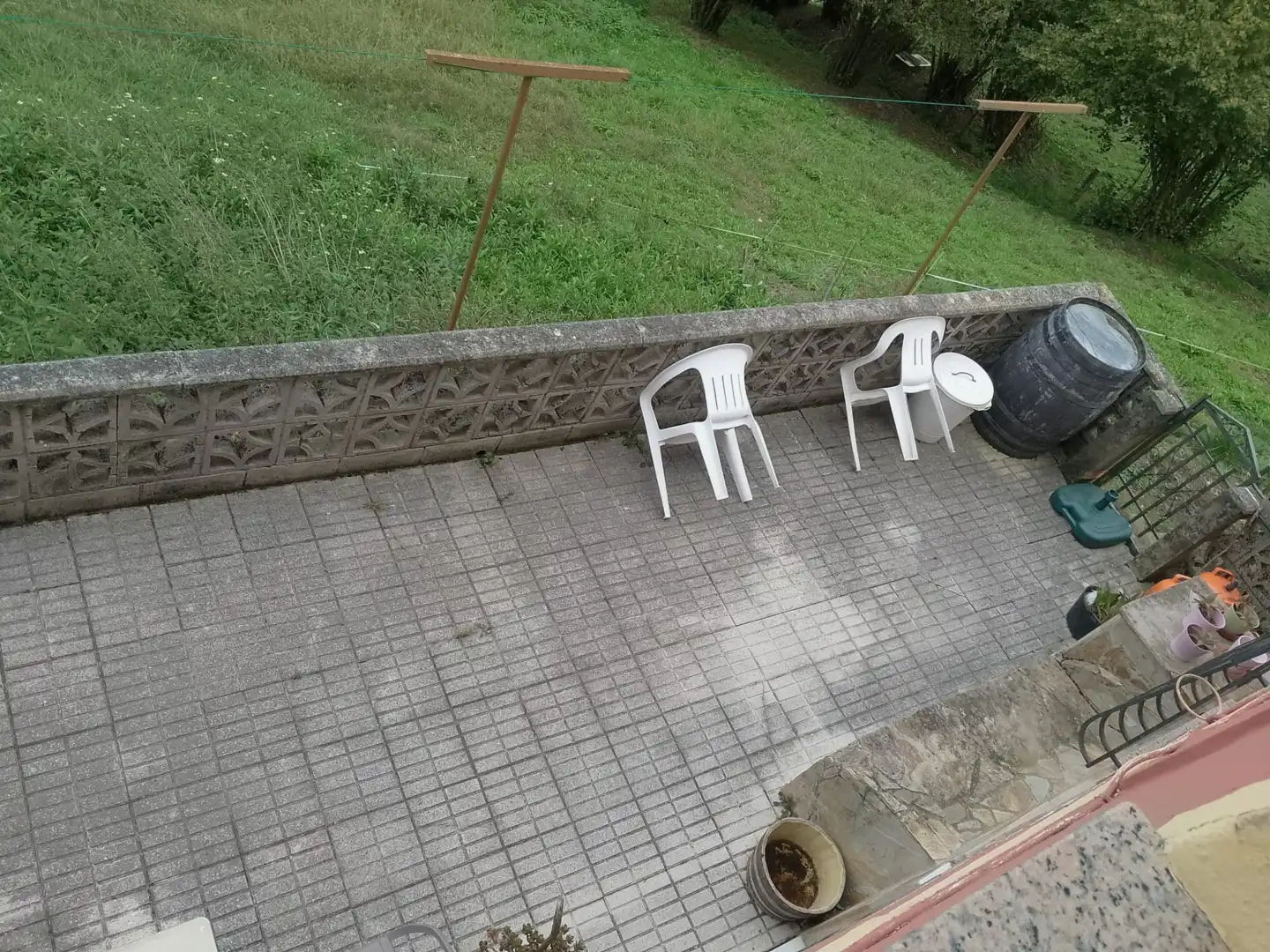 Terrasse von Einfamilien-Reihenhaus zum Verkauf in Langreo mit Heizung, Parkett und Terrasse