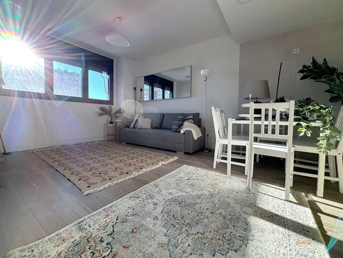 Living room of Flat for rent in Madrid  with Air Conditioner, Heating and Swimming Pool