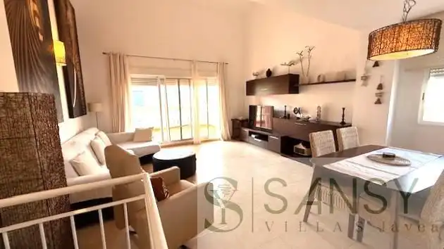 Sala de estar de Dúplex de alquiler en Jávea / Xàbia con Aire acondicionado, Calefacción y Terraza