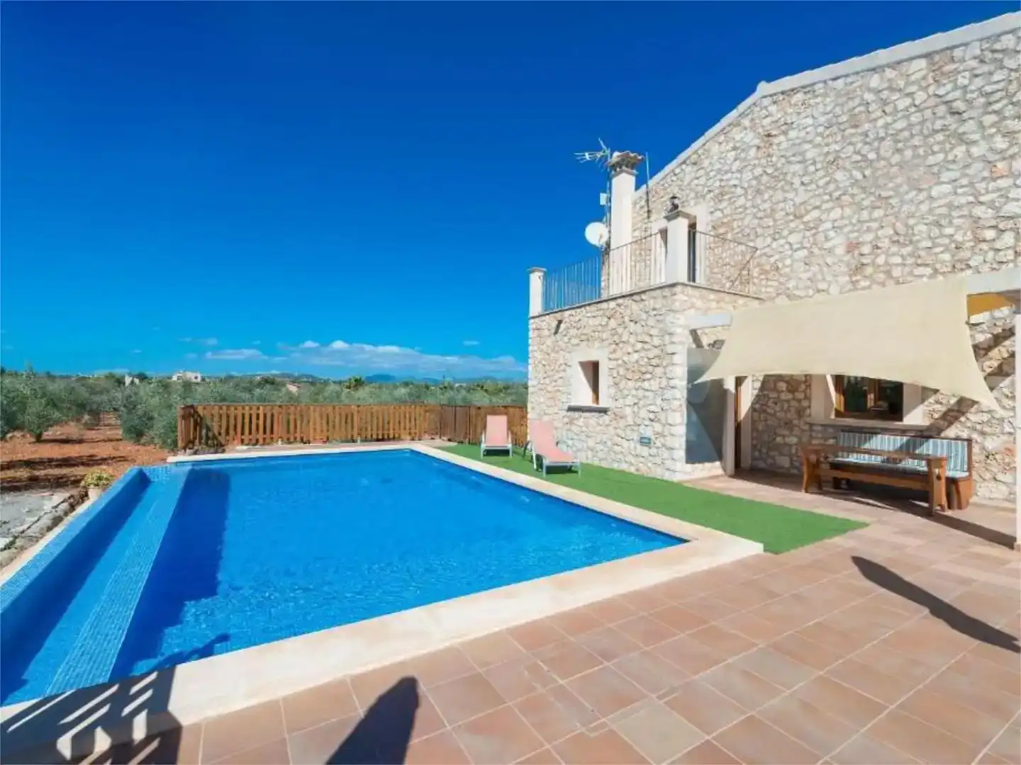Piscina de Finca rústica de lloguer en Manacor amb Aire condicionat, Jardí privat i Traster