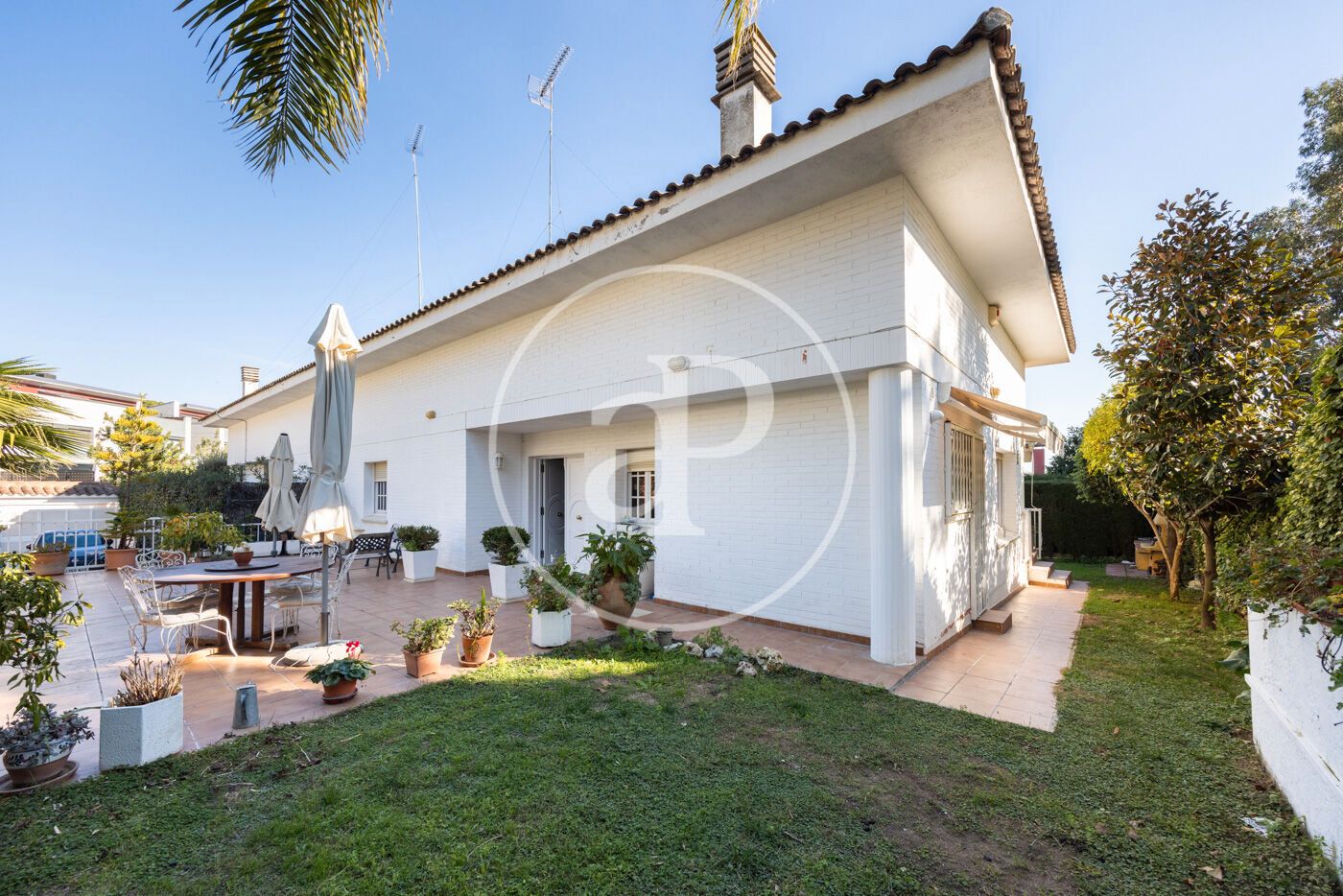 Exterior view of Single-family semi-detached for sale in Teià  with Heating, Private garden and Furnished