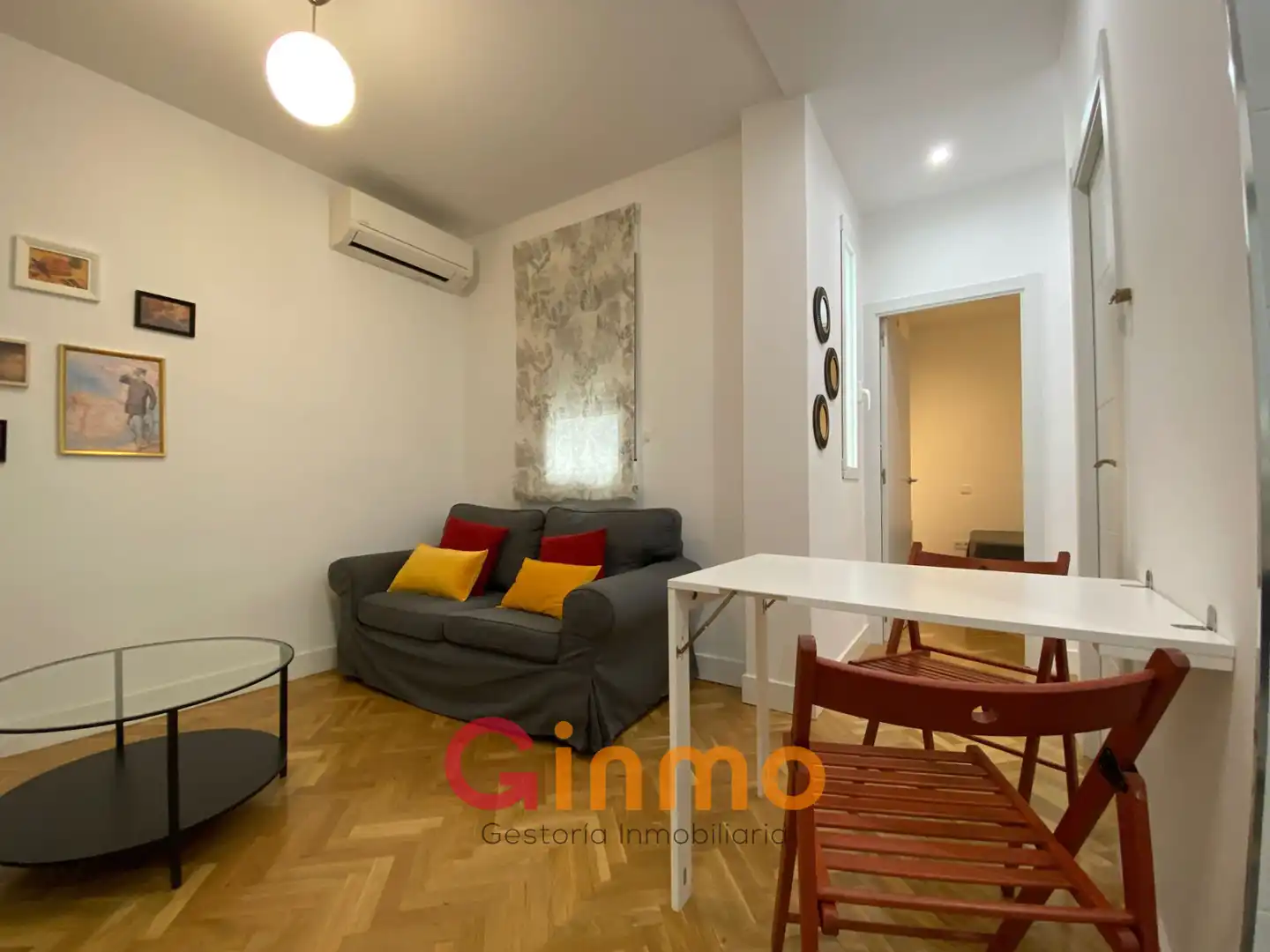 Wohnzimmer von Wohnung zur Miete in Madrid mit Klimaanlage, Möbliert und Ofen
