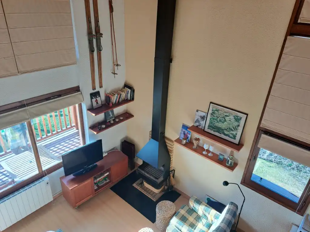 Sala de estar de Dúplex de alquiler en Puigcerdà con Calefacción, Parquet y Terraza