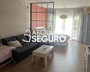Sala d'estar de Estudi de lloguer en Peñíscola / Peníscola amb Aire condicionat, Terrassa i Piscina