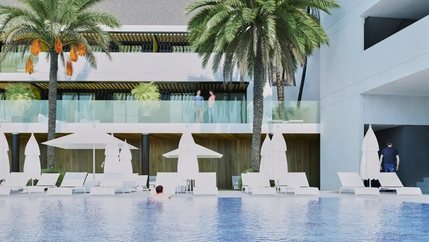 Piscina de Apartamento en venta en Mogán con Aire acondicionado, Jardín privado y Terraza