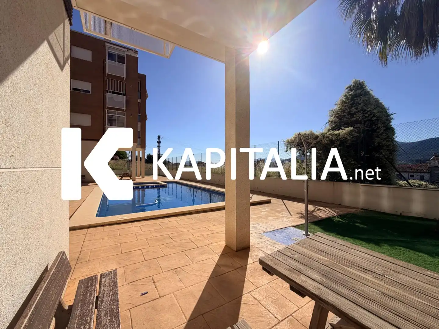 Swimming pool of Flat for sale in Alcoy / Alcoi  with Air Conditioner, Heating and Terrace