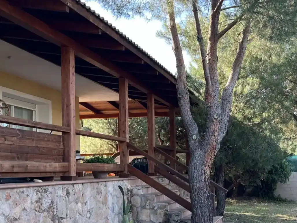 Terrassa de Casa o xalet en venda en Galapagar amb Aire condicionat, Jardí privat i Traster
