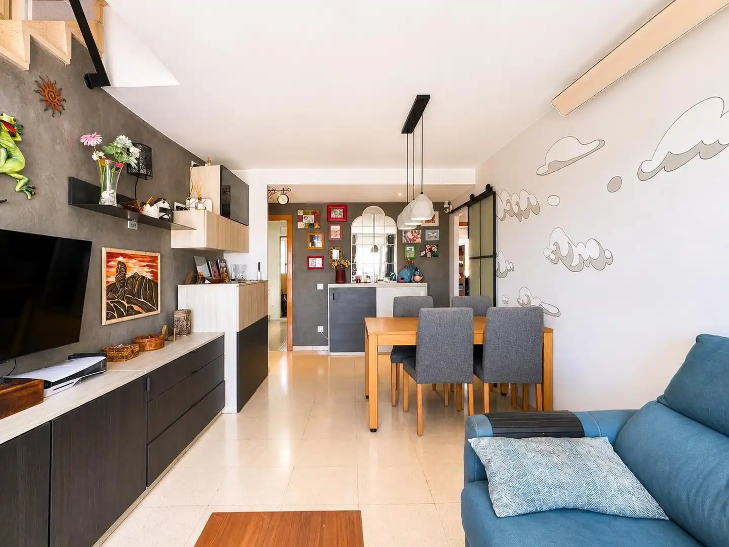 Comedor de Ático en venta en Terrassa con Aire acondicionado, Calefacción y Terraza