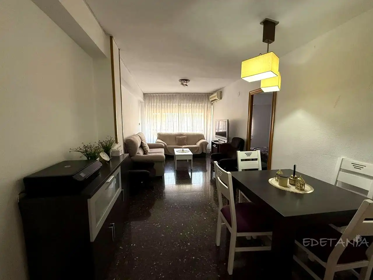 Living room of Flat for rent in Moncada  with Air Conditioner and Furnished