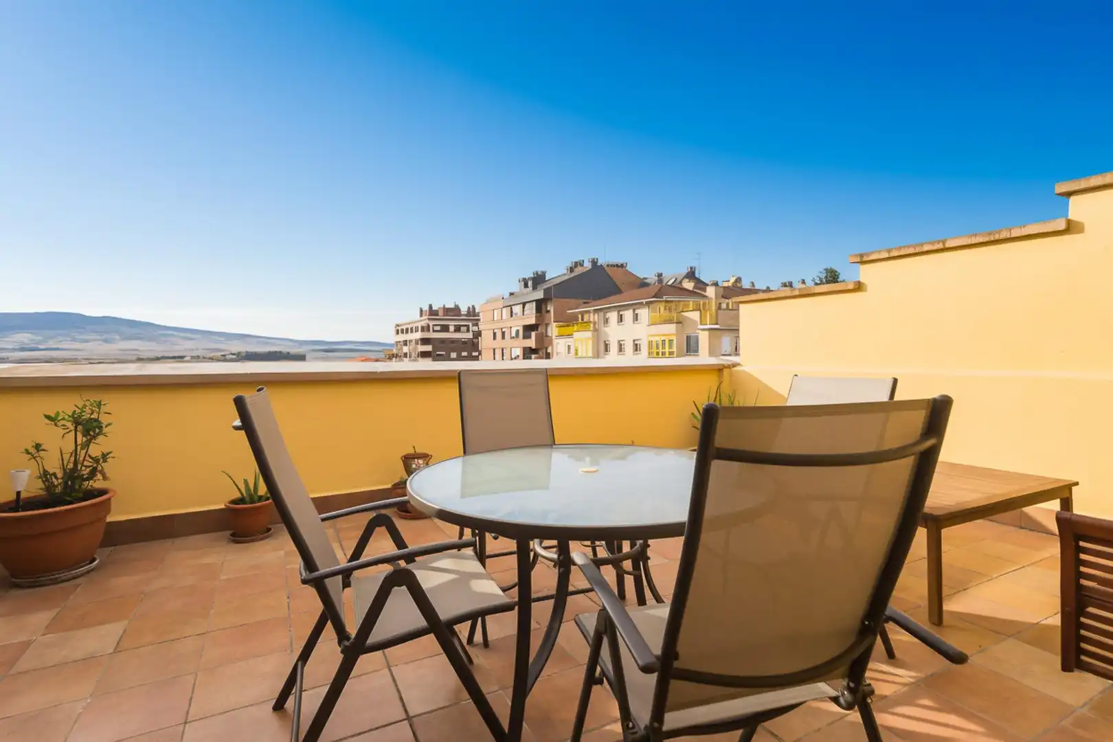 Terrace of Attic for sale in  Pamplona / Iruña  with Air Conditioner, Heating and Parquet flooring