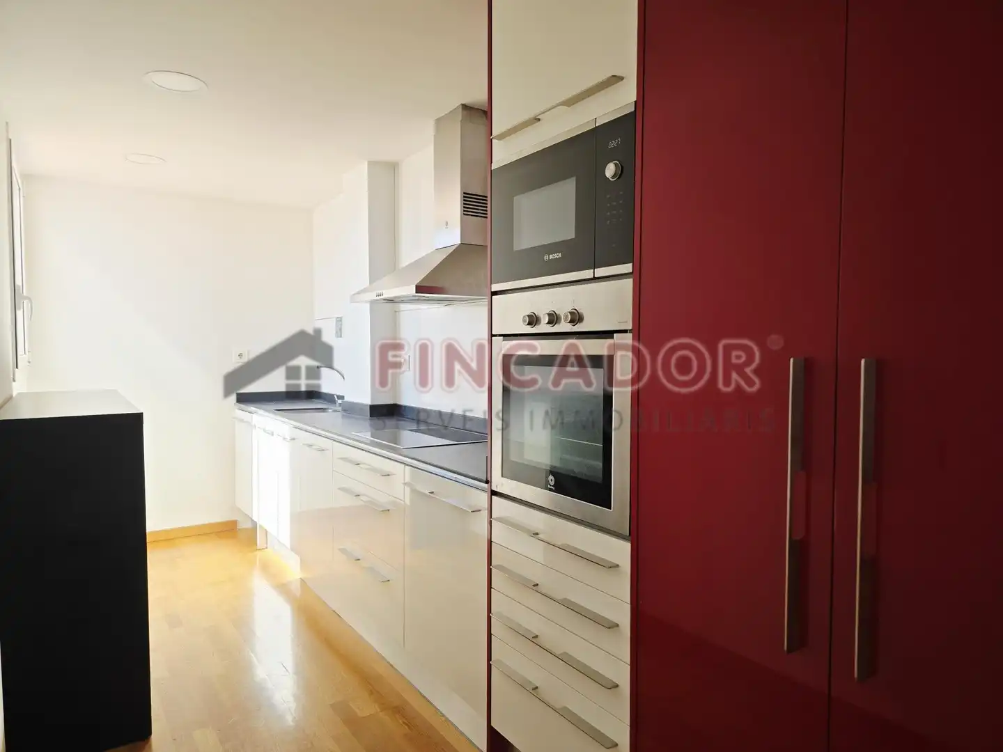 Küche von Maisonette zum Verkauf in Barcelona mit Klimaanlage, Heizung und Parkett