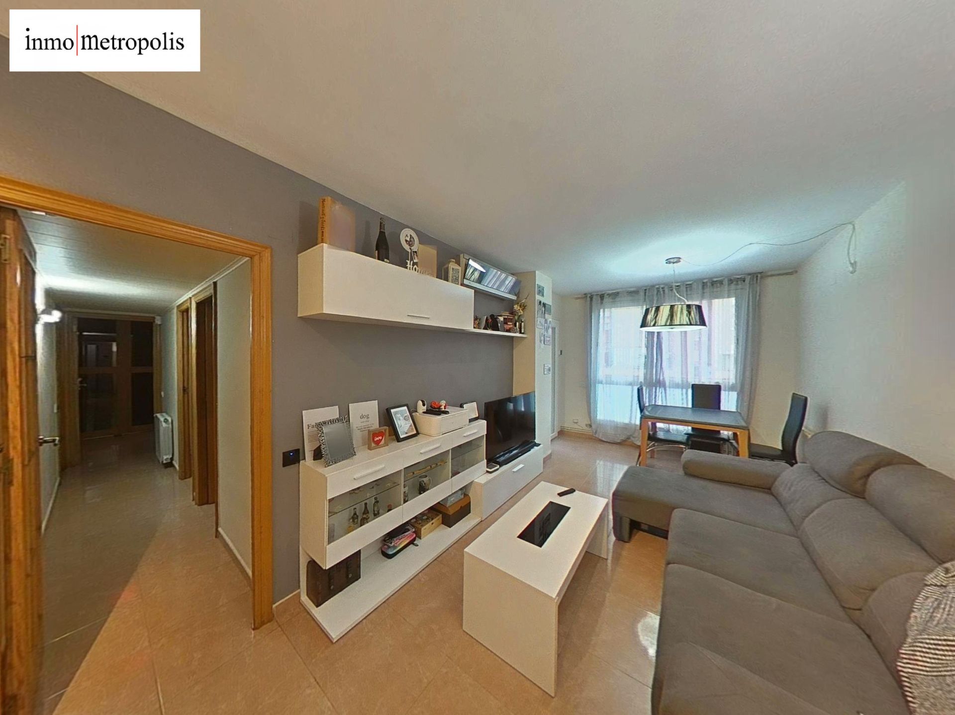 Sala d'estar de Pis en venda en  Barcelona Capital amb Calefacció, Moblat i Balcó