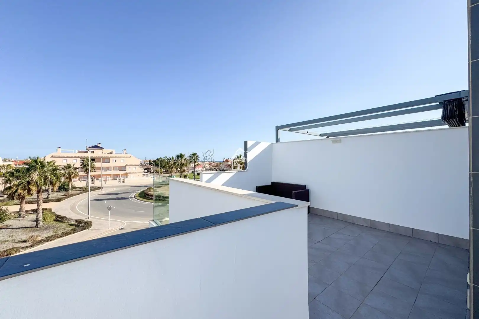 Terraza de Casa adosada de alquiler en Pilar de la Horadada con Aire acondicionado, Jardín privado y Terraza