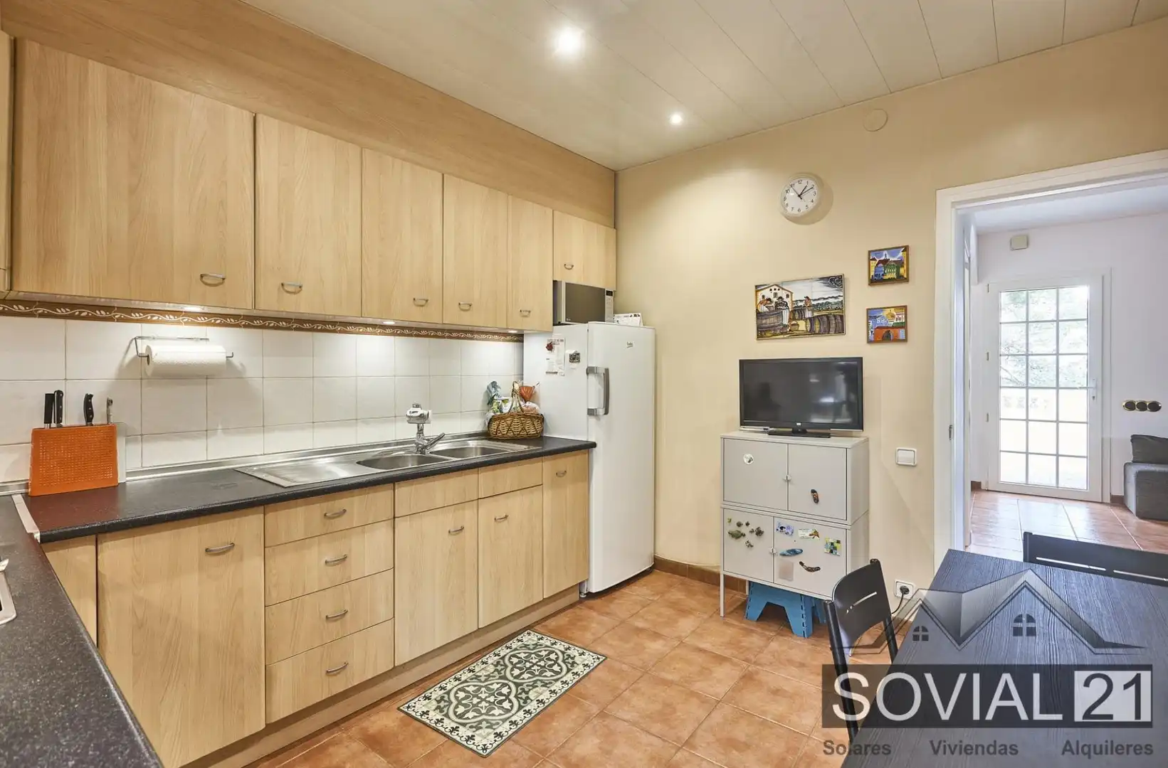 Cocina de Casa o chalet en venta en Barcelona con Calefacción, Jardín privado y Terraza