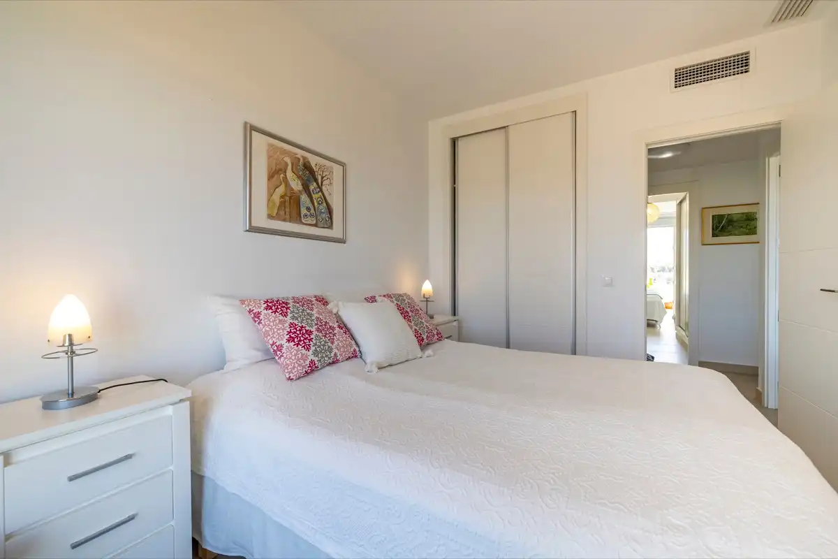 Schlafzimmer von Dachboden zum Verkauf in Dénia mit Klimaanlage, Heizung und Terrasse
