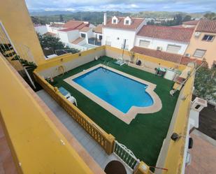 Swimming pool of Single-family semi-detached for sale in Málaga Capital  with Air Conditioner, Private garden and Parquet flooring