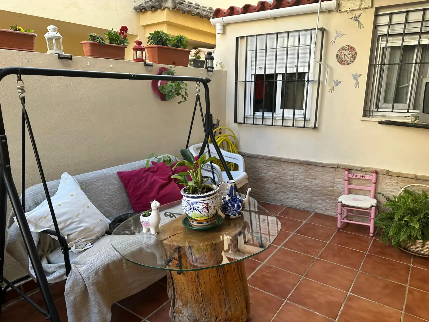 Terraza de Casa o chalet en venta en Alcalá del Río con Aire acondicionado, Jardín privado y Amueblado