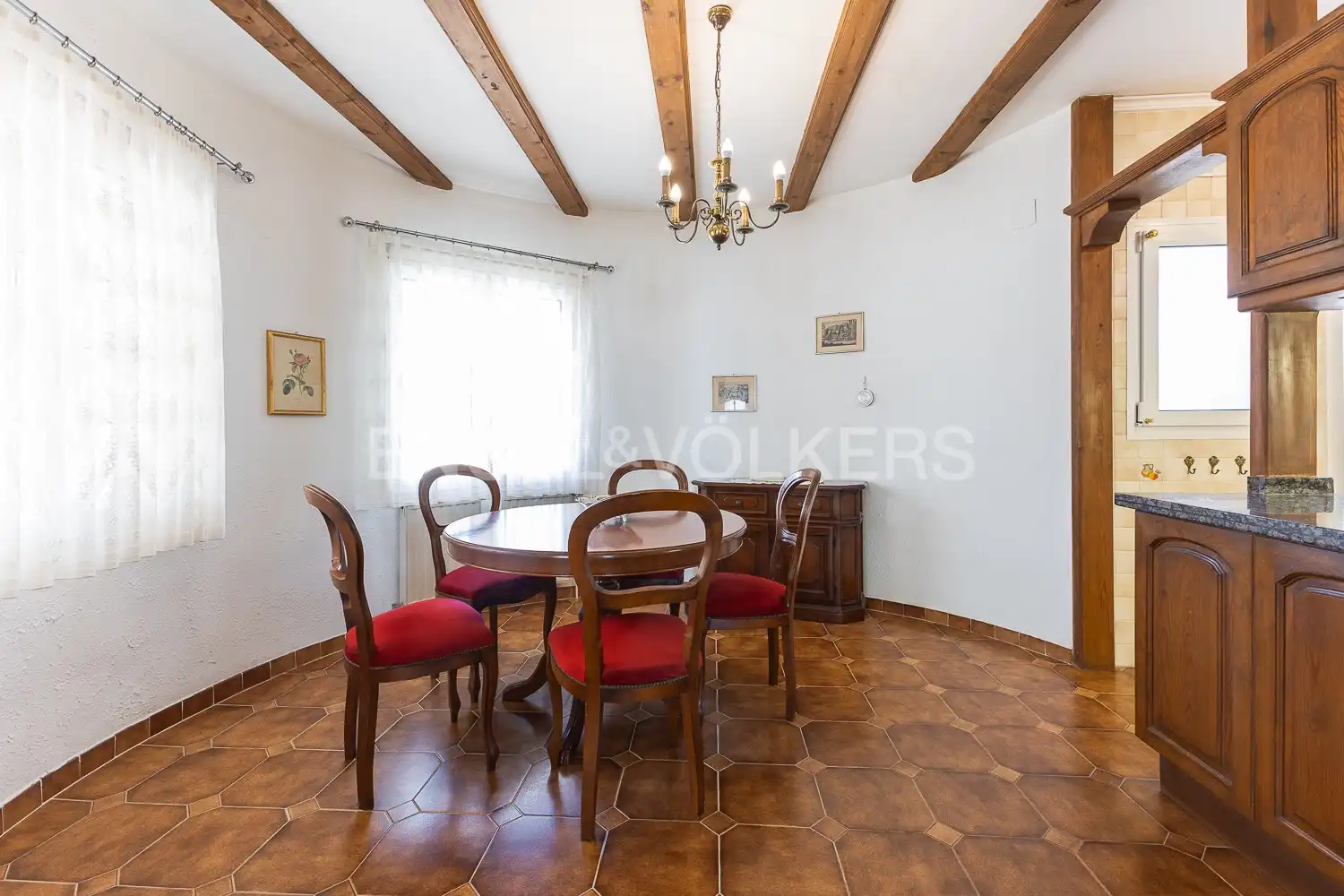 Comedor de Finca rústica en venta en Els Poblets con Aire acondicionado, Calefacción y Jardín privado