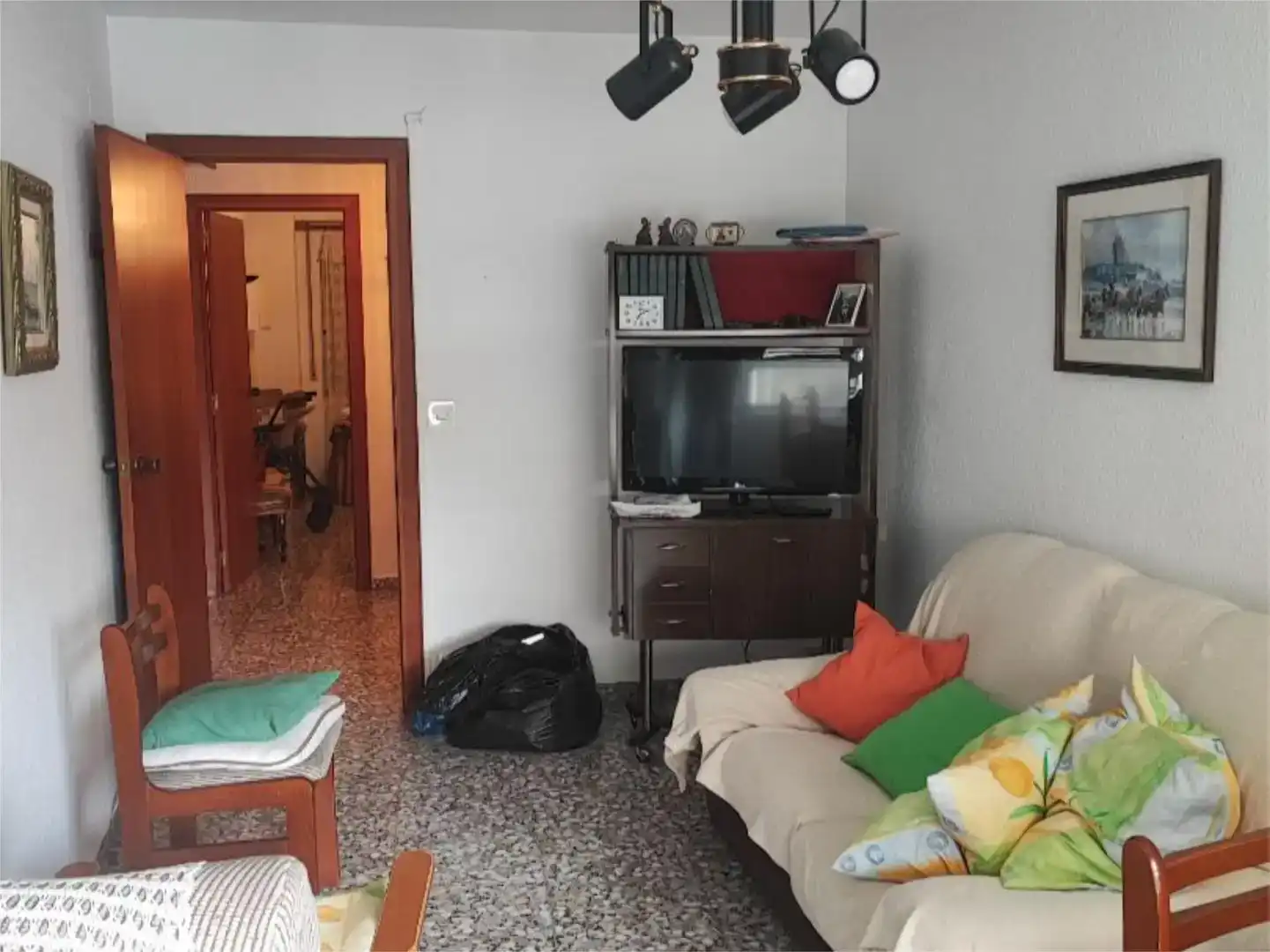 Sala de estar de Piso en venta en Gandia con Aire acondicionado, Terraza y Balcón