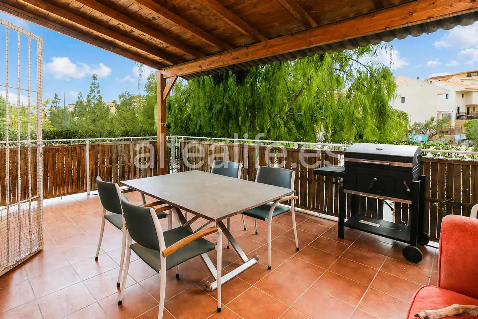 Terrassa de Casa adosada en venda en La Nucia amb Aire condicionat, Jardí privat i Terrassa