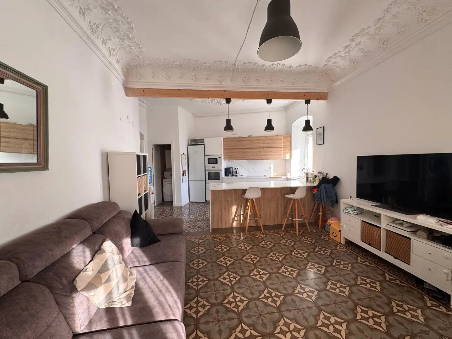 Kitchen of Flat for sale in Cubelles  with Air Conditioner and Balcony