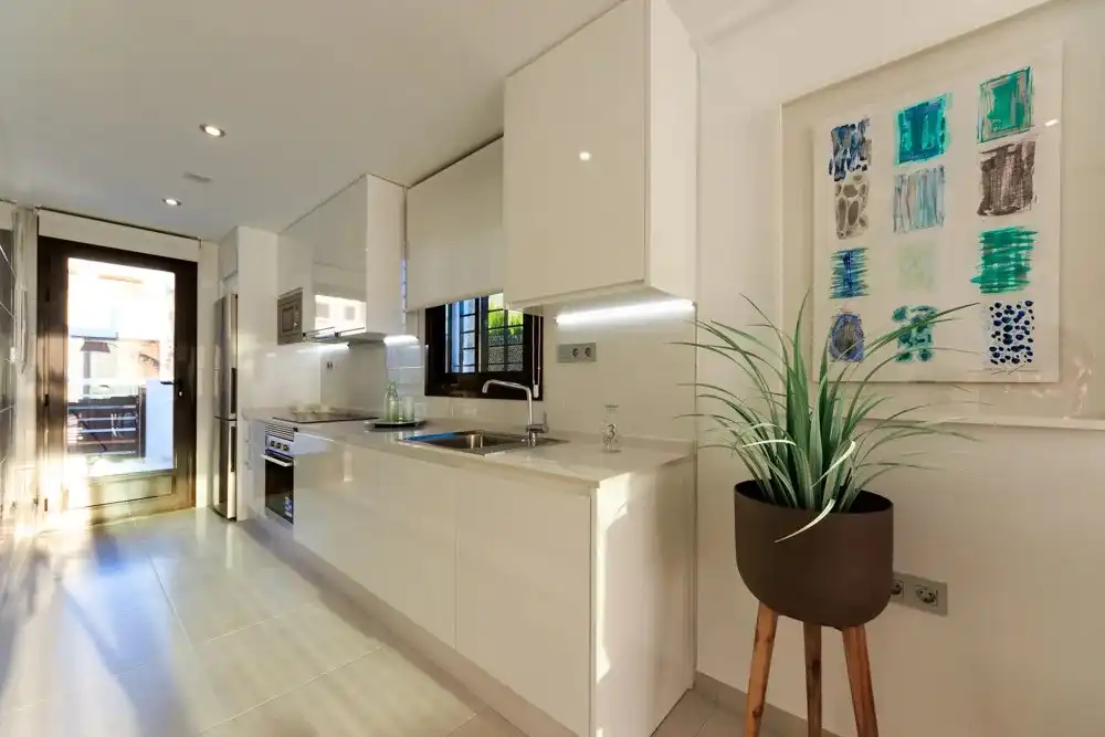 Cocina de Casa adosada en venta en Pilar de la Horadada con Aire acondicionado, Jacuzzi y Piscina comunitaria