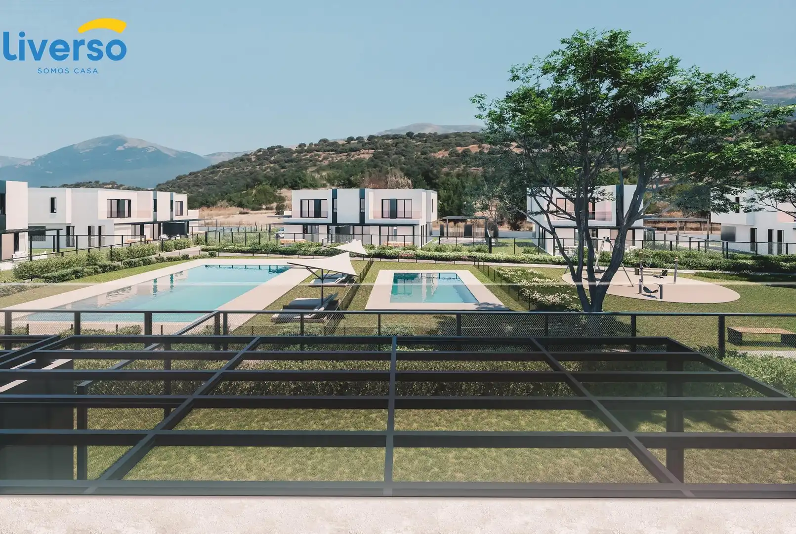 Piscina de Casa adosada en venda en Guadalix de la Sierra amb Terrassa