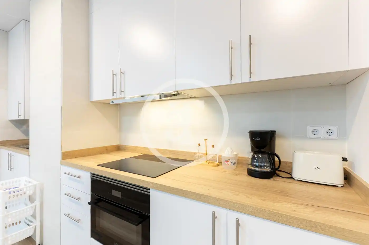 Kitchen of Flat for rent in Madrid  with Heating, Furnished and Oven