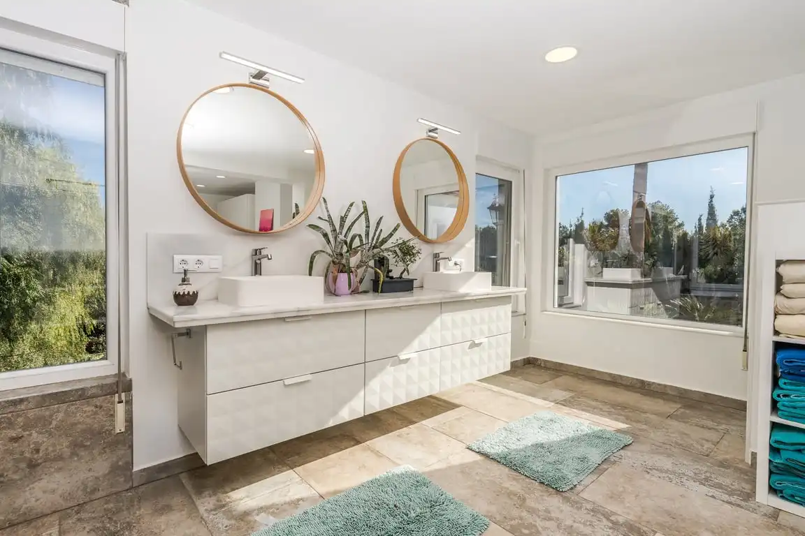 Baño de Casa o chalet en venta en Jávea / Xàbia con Aire acondicionado, Jardín privado y Terraza