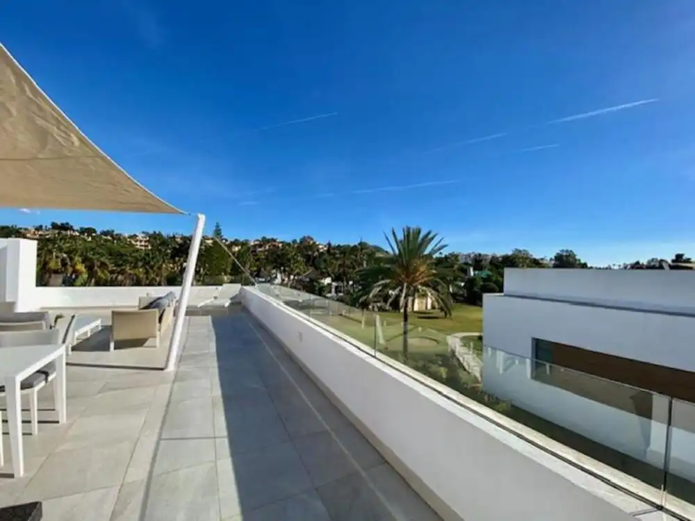 Terrassa de Casa o xalet de lloguer en Estepona amb Aire condicionat, Jardí privat i Terrassa