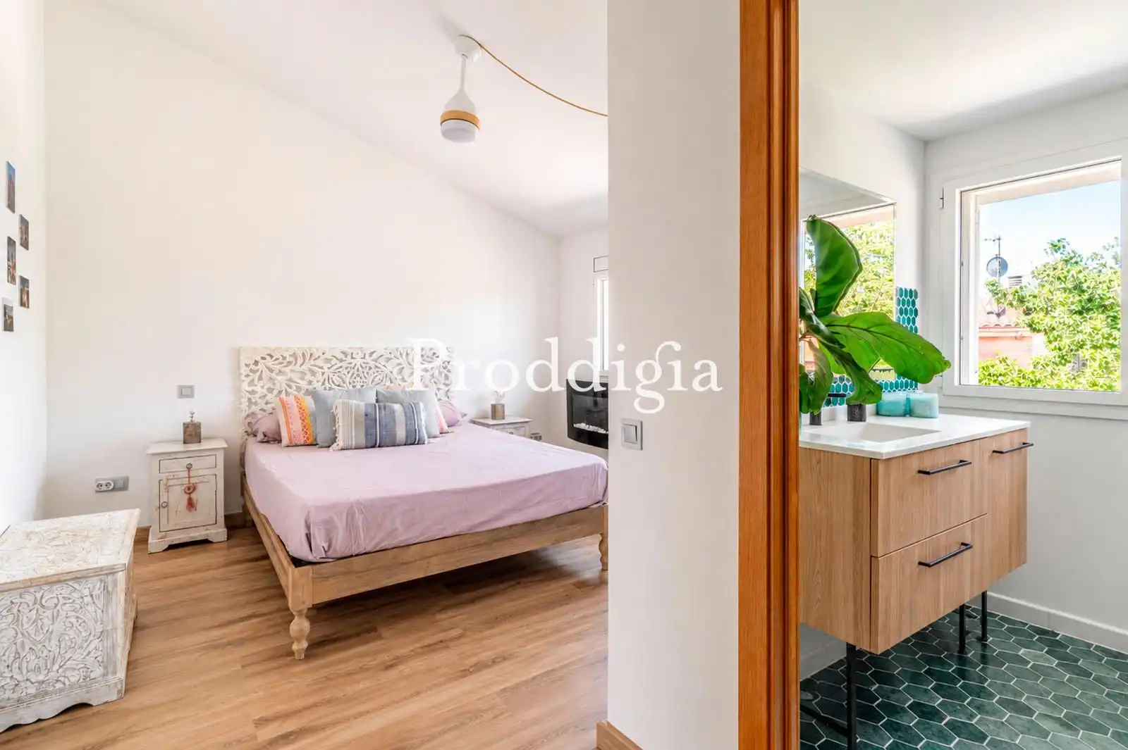 Bedroom of Detached homes for sale in Sant Cugat del Vallès  with Air Conditioner, Heating and Private garden
