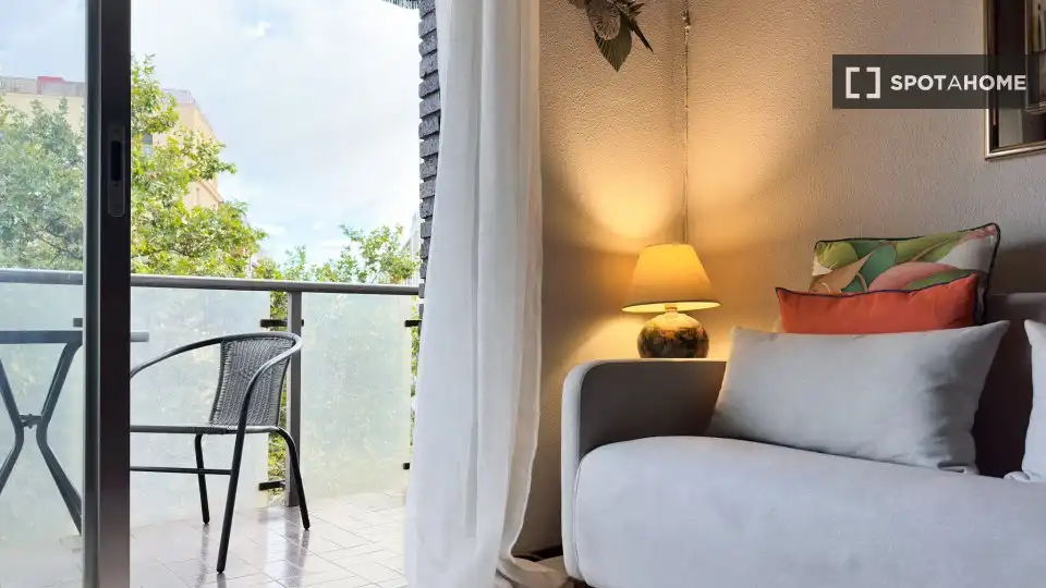 Terraza de Estudio para compartir en Madrid con Aire acondicionado, Calefacción y Terraza