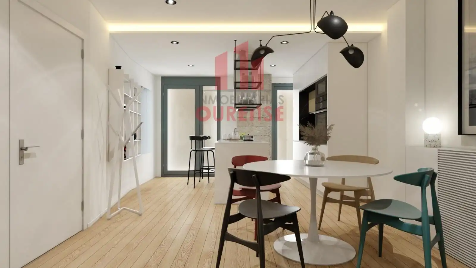 Cocina de Piso en venta en Ourense Capital  con Calefacción y Terraza