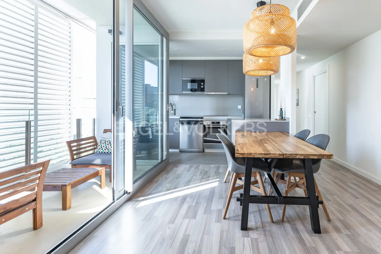 Kitchen of Flat for sale in Sant Adrià de Besòs  with Air Conditioner, Heating and Parquet flooring