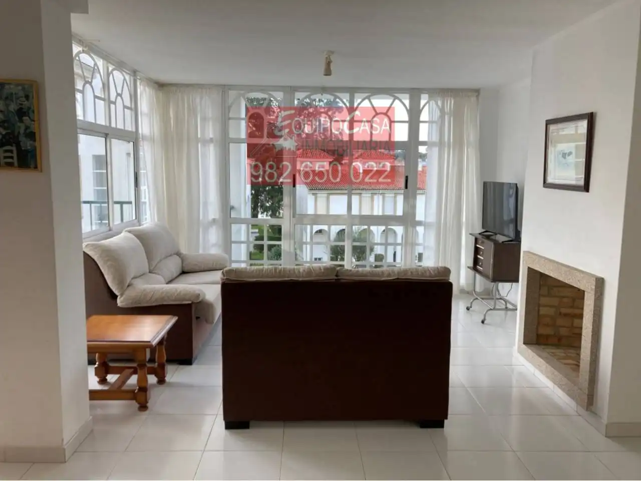 Wohnzimmer von Maisonette zur Miete in O Grove   mit Terrasse, Möbliert und Balkon
