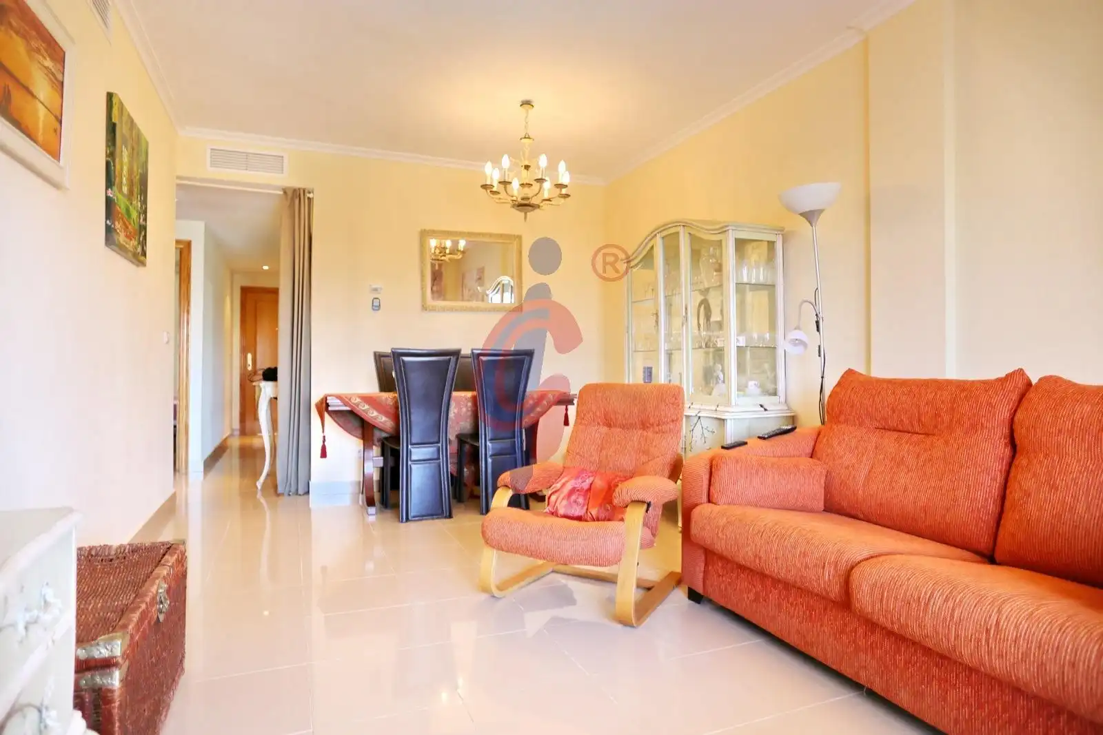 Sala de estar de Apartamento en venta en Guardamar del Segura con Jardín privado, Terraza y Trastero