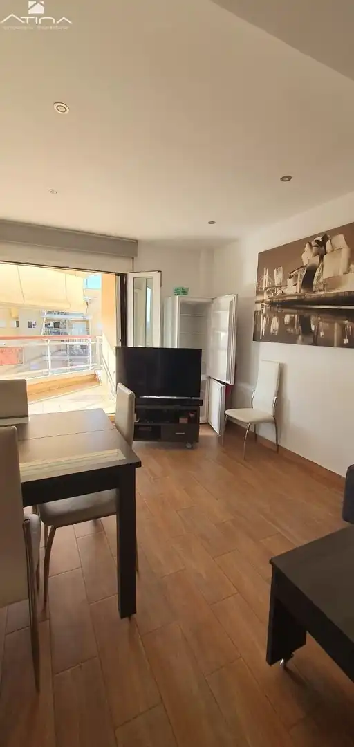 Sala d'estar de Apartament en venda en Guardamar de la Safor amb Aire condicionat, Terrassa i Piscina comunitària